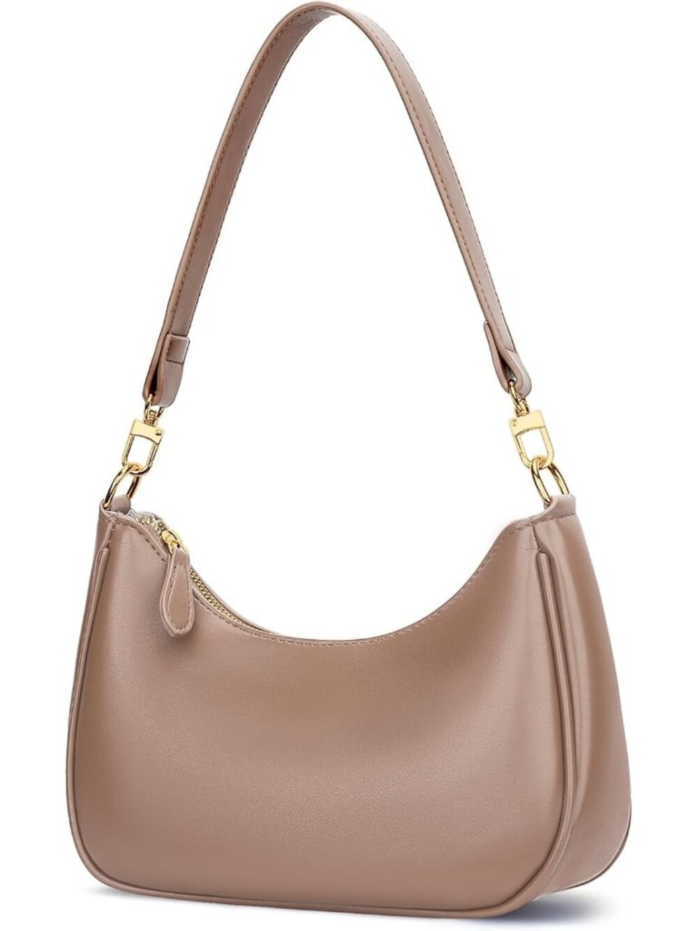 Women's Bag Khaki Leather Cute Hobo Shoulder Handbags Retro Clutch Stylish Purse